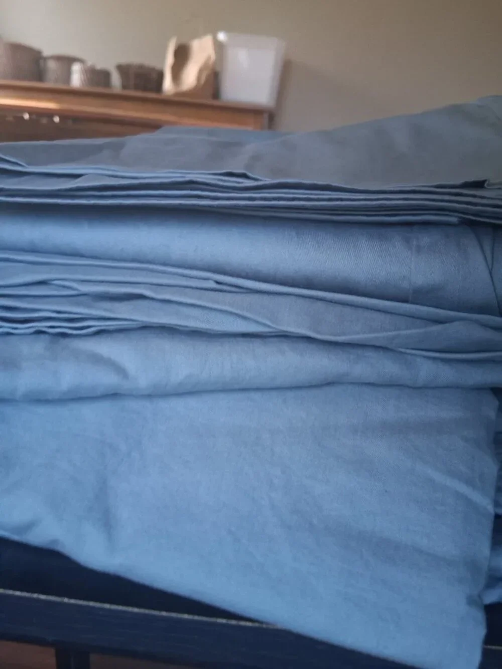 Boll & Branch KING Blustone 100% Organic Cotton Signature 4PCS Sheet Set